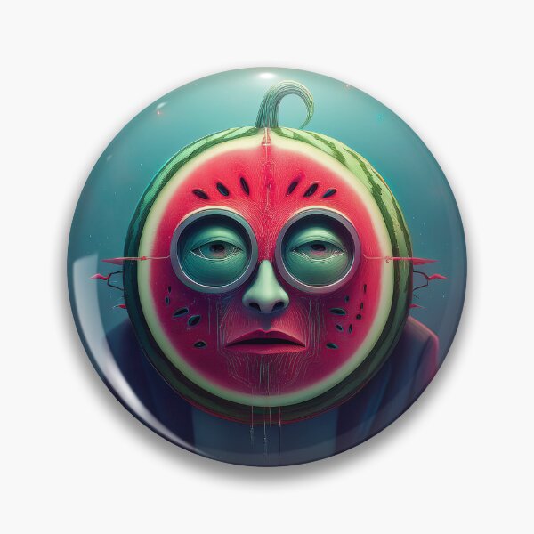 Item preview, Watermelon Face | Fruits Patterns | Fruit Creatures Collection designed and sold by monkeybusiness.pt.