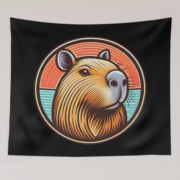 Item preview, Capybara Art #40 | Capybara Lovers designed and sold by ksgraphics222.