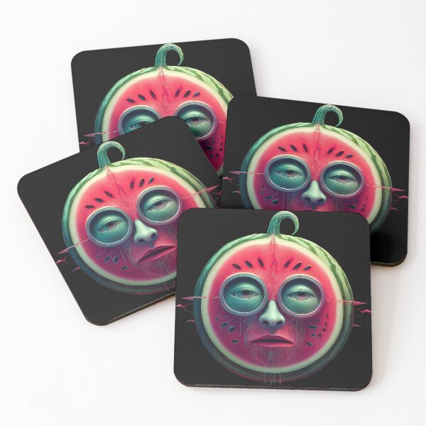 Item preview, Watermelon Face | Fruits Patterns | Fruit Creatures Collection designed and sold by monkeybusiness.pt.