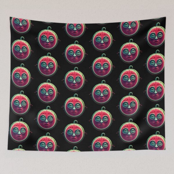 Item preview, Watermelon Face | Fruits Patterns | Fruit Creatures Collection designed and sold by monkeybusiness.pt.