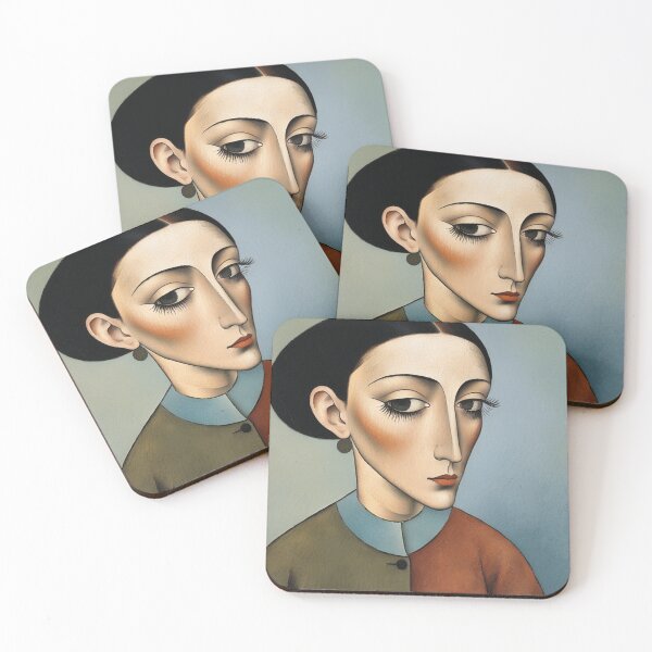 Item preview, Portrait of a woman after Modigliani designed and sold by Vintage Designs +.