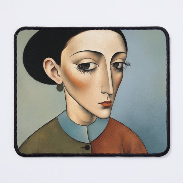Item preview, Portrait of a woman after Modigliani designed and sold by Vintage Designs +.