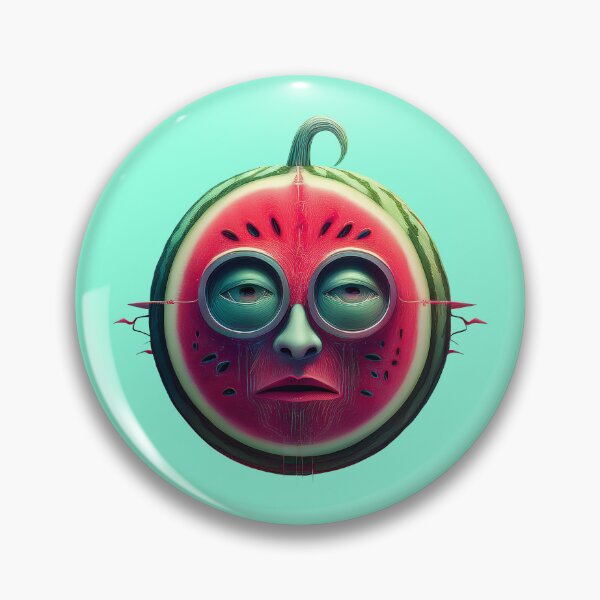 Item preview, Watermelon Face | Fruits Patterns | Fruit Creatures Collection designed and sold by monkeybusiness.pt.
