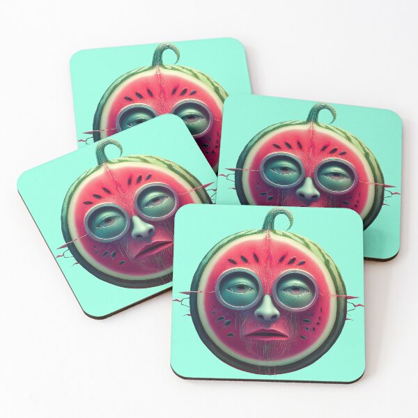 Item preview, Watermelon Face | Fruits Patterns | Fruit Creatures Collection designed and sold by monkeybusiness.pt.