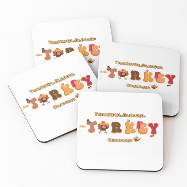 Item preview, Thankful,blessed and turkey obsessed  designed and sold by Velvet auroras .