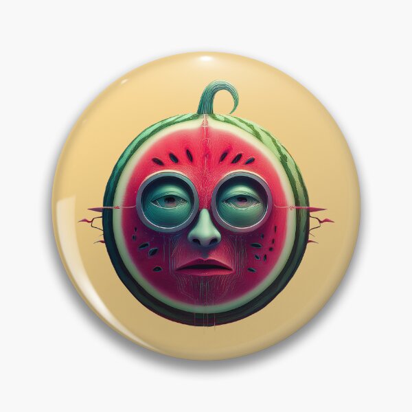 Item preview, Watermelon Face | Fruits Patterns | Fruit Creatures Collection designed and sold by monkeybusiness.pt.