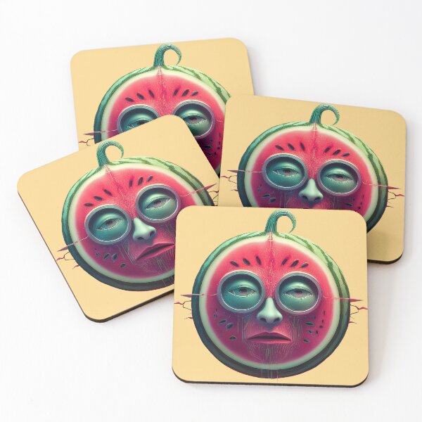 Item preview, Watermelon Face | Fruits Patterns | Fruit Creatures Collection designed and sold by monkeybusiness.pt.