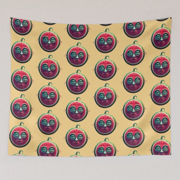 Item preview, Watermelon Face | Fruits Patterns | Fruit Creatures Collection designed and sold by monkeybusiness.pt.