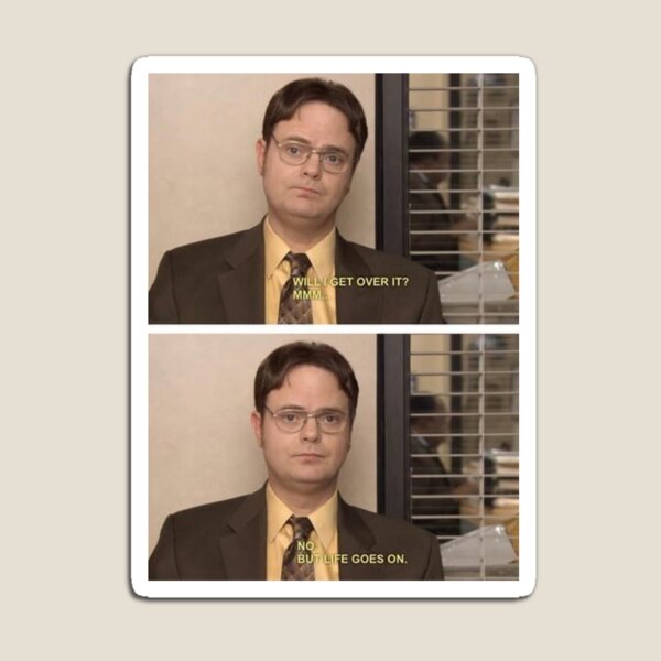 Artikel-Vorschau von Dwight Schrute Meme das Büro Aufkleber, designt und verkauft von annie0904.