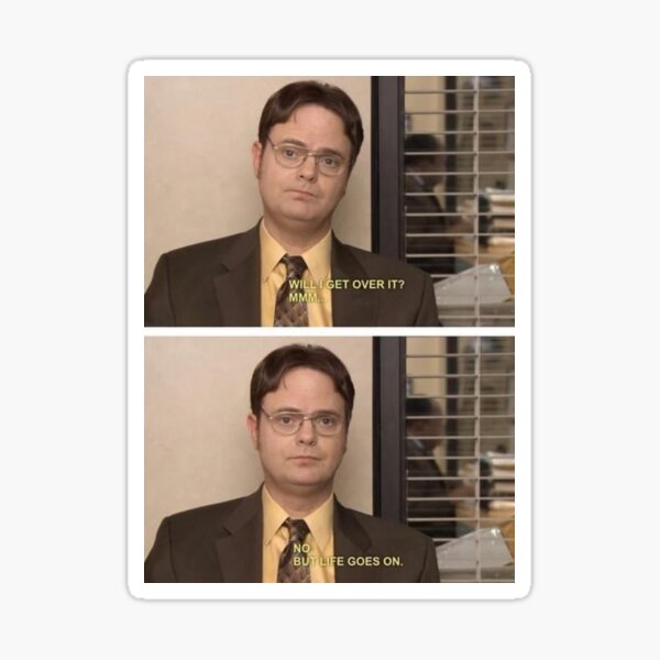 Artikel-Vorschau von Dwight Schrute Meme das Büro Aufkleber, designt und verkauft von annie0904.