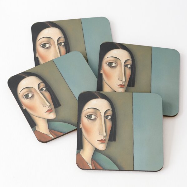 Item preview,  Portrait of a woman after Modigliani designed and sold by Vintage Designs +.