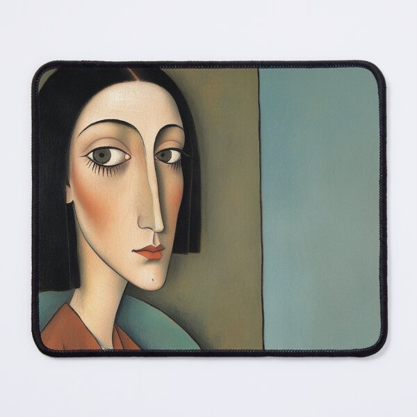 Item preview, Portrait of a woman after Modigliani designed and sold by Vintage Designs +.