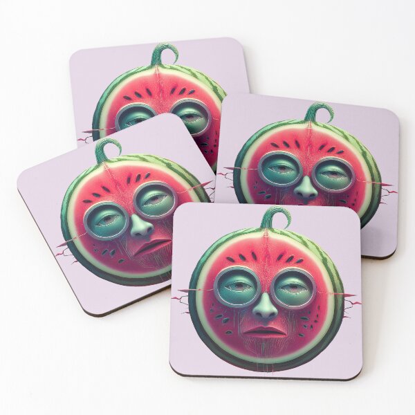 Item preview, Watermelon Face | Fruits Patterns | Fruit Creatures Collection designed and sold by monkeybusiness.pt.