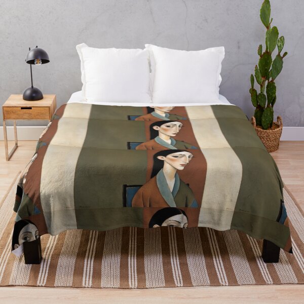 Item preview, Portrait of a woman after Modigliani designed and sold by Vintage Designs +.