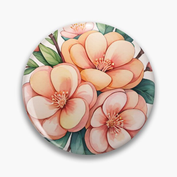 Item preview, Peach flowers designed and sold by Lavandine-art.