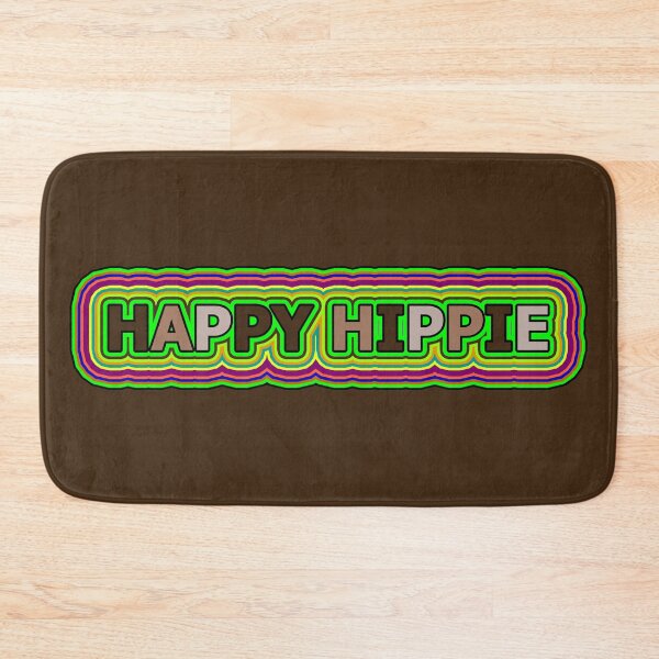 Item preview, Happy Hippie Words Hippie Vibes Retro Lines 1 of 4 designed and sold by Beachy.