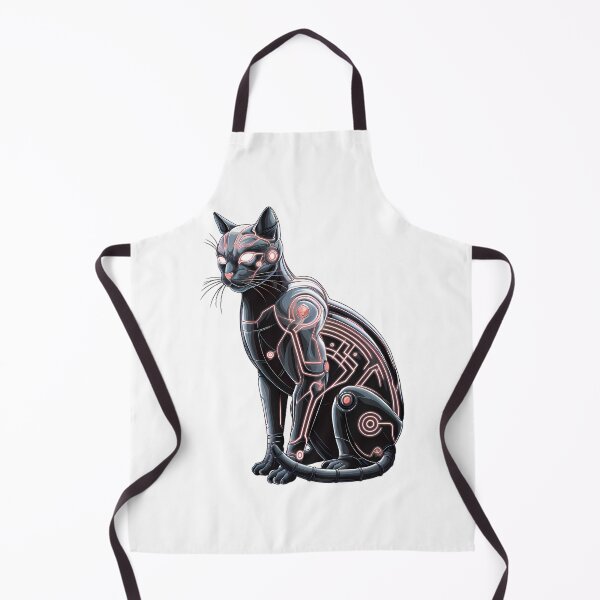 Item preview, Cybernetic Cat Guardian designed and sold by ART ATTACK ZONE.