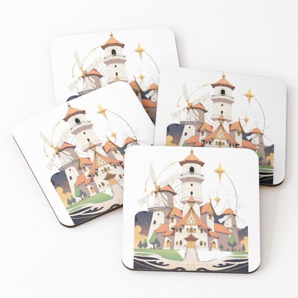 Item preview, Fantasy Windmill Castle Illustration designed and sold by PRIME4YOU.