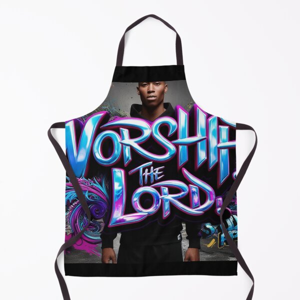 Item preview, Worship the Lord Graphic art designed and sold by Vintage Designs +.