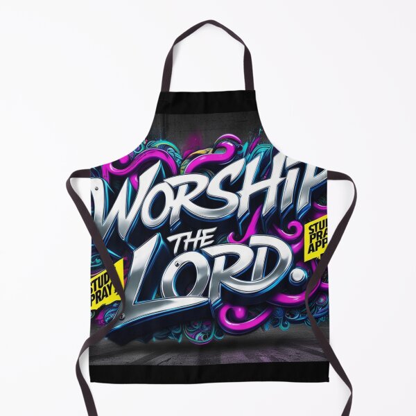 Item preview, Worship the Lord Graphic art designed and sold by Vintage Designs +.