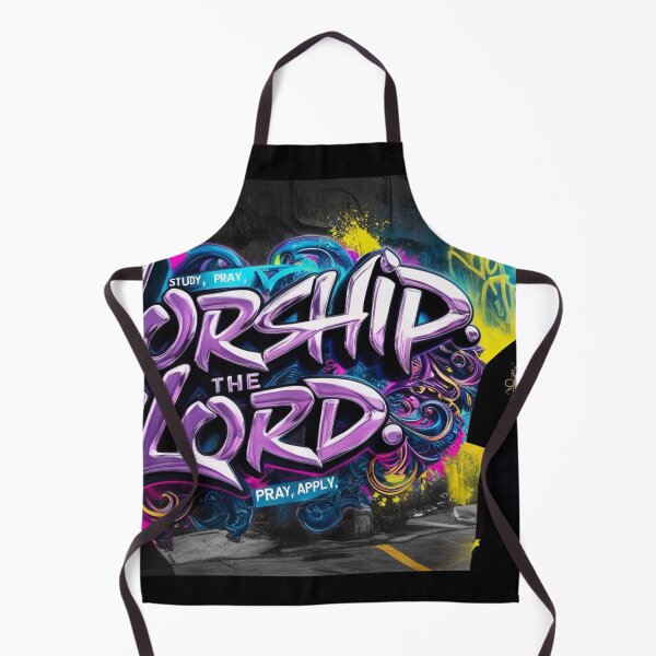 Item preview, Worship the Lord Graphic art designed and sold by Vintage Designs +.