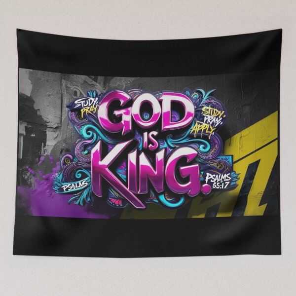 Item preview, God is King  Graphic art designed and sold by Vintage Designs +.
