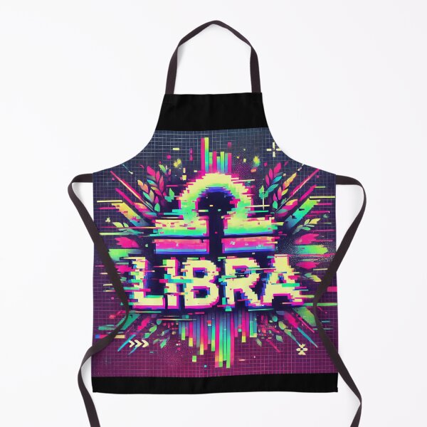 Item preview, Libra Glitch Art designed and sold by Sototos® ⭐⭐⭐⭐⭐.