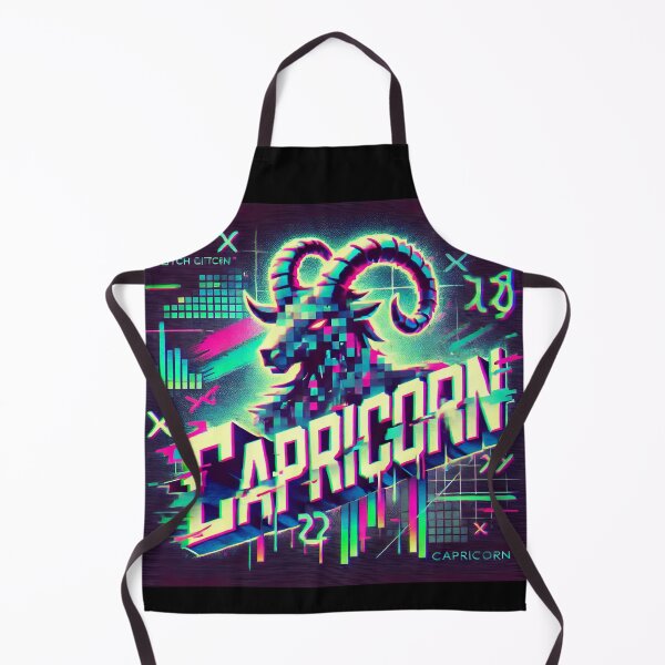 Item preview, Capricorn Glitch designed and sold by Sototos® ⭐⭐⭐⭐⭐.