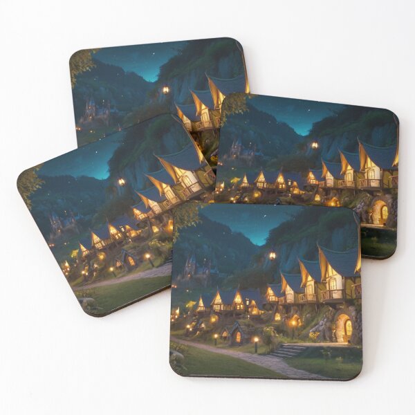 Item preview, Mystical Nights in the Elven Town designed and sold by BlareBlare.
