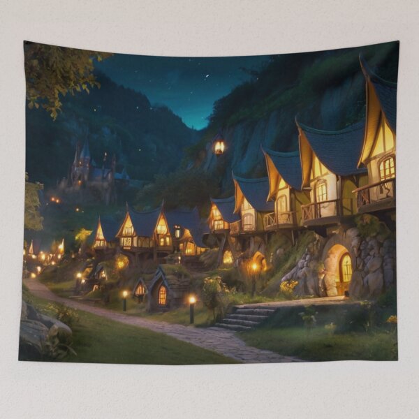 Item preview, Mystical Nights in the Elven Town designed and sold by BlareBlare.