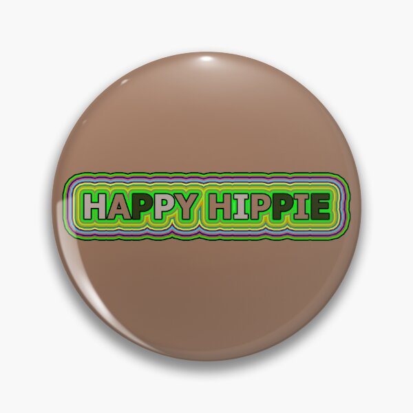 Item preview, Happy Hippie Words Hippie Vibes Retro Lines 2 of 4 designed and sold by Beachy.