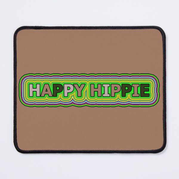 Item preview, Happy Hippie Words Hippie Vibes Retro Lines 2 of 4 designed and sold by Beachy.