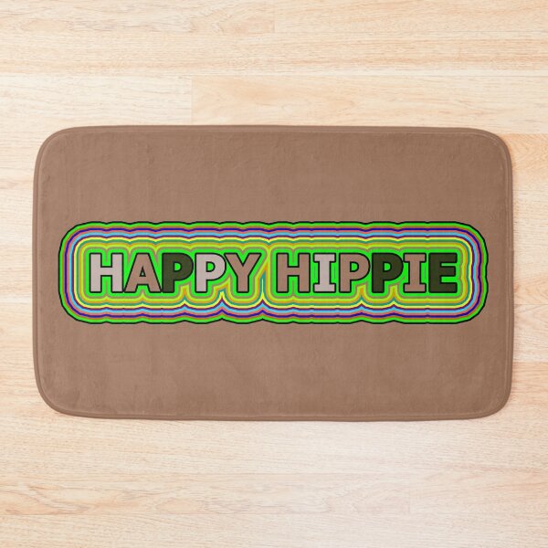 Item preview, Happy Hippie Words Hippie Vibes Retro Lines 2 of 4 designed and sold by Beachy.
