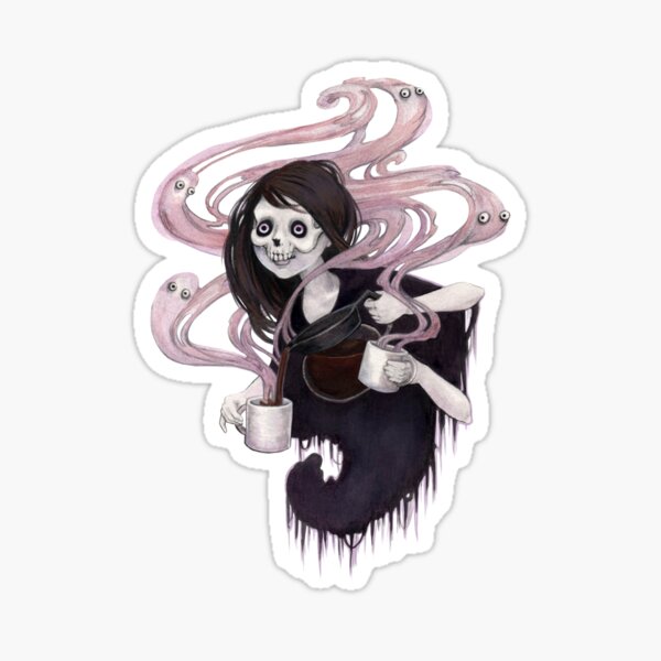 Evangeline's Dark, Dark Roast Sticker