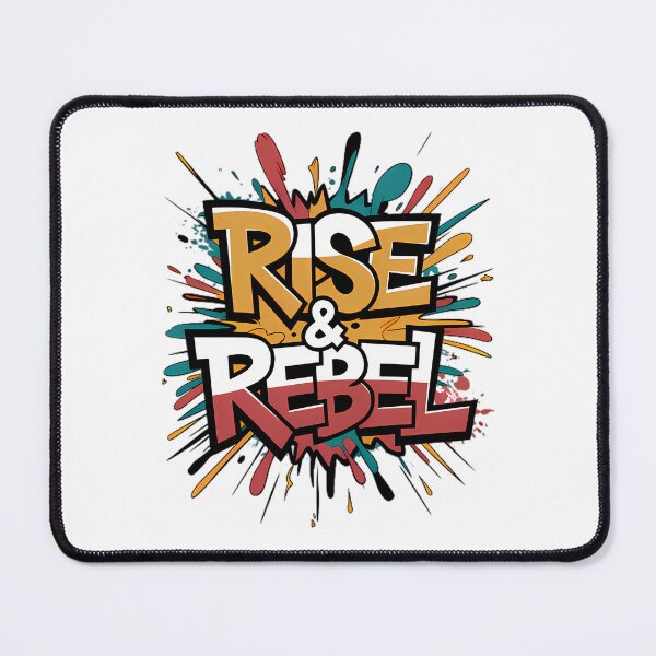 Item preview, Rise & Rebel Neon City Reflection art design designed and sold by ART ATTACK ZONE.