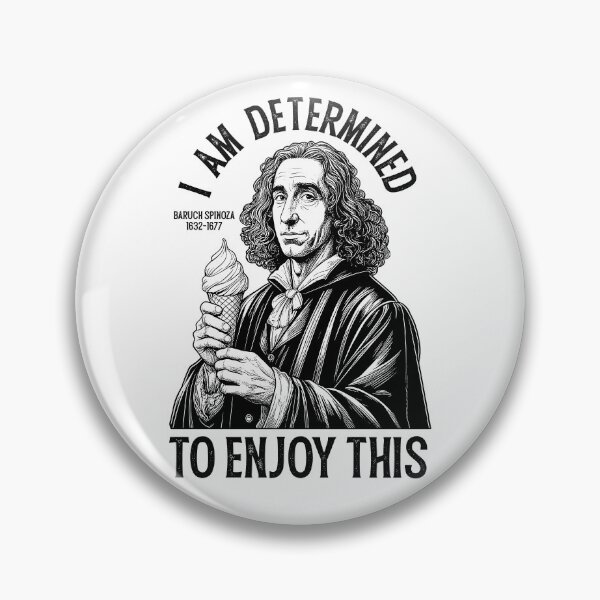 Item preview, Funny Philosophy Spinoza Determinism Ice Cream Philosopher designed and sold by GrandeDuc.