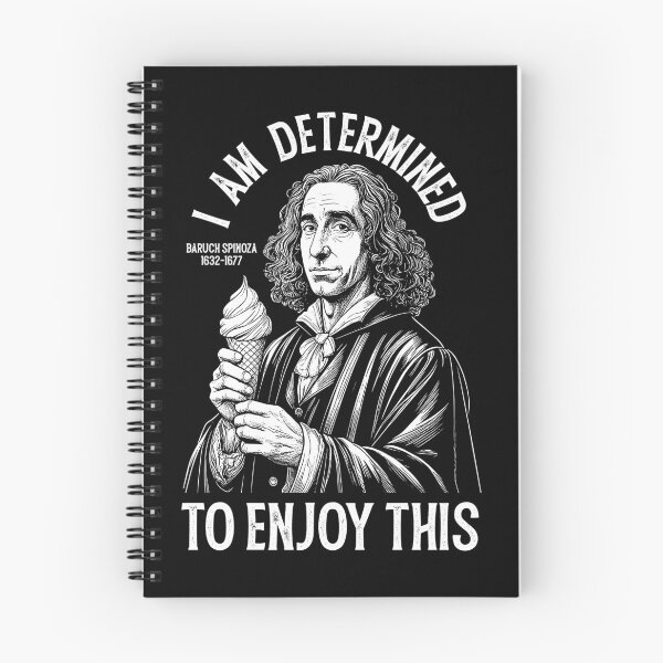 Item preview, Funny Philosophy Spinoza Determinism Ice Cream Philosopher designed and sold by GrandeDuc.