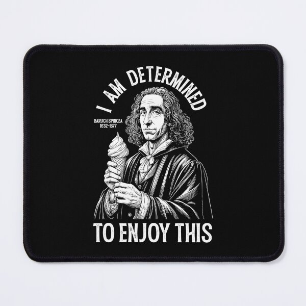 Item preview, Funny Philosophy Spinoza Determinism Ice Cream Philosopher designed and sold by GrandeDuc.