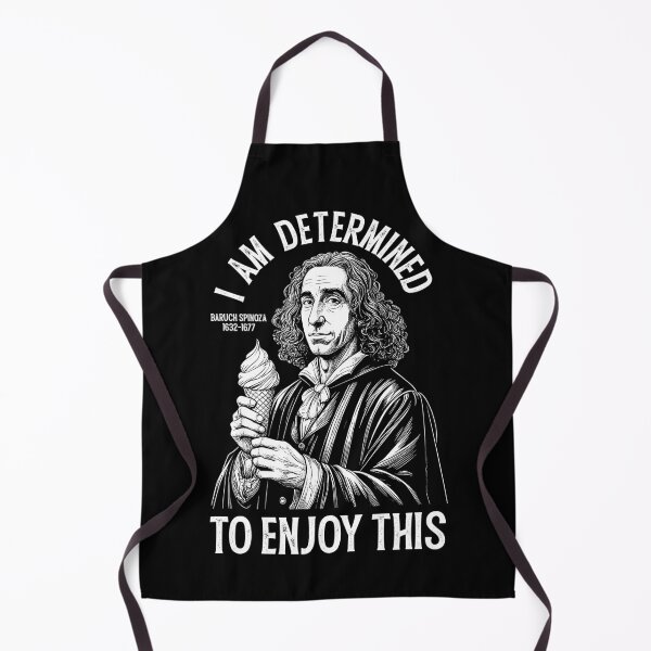 Item preview, Funny Philosophy Spinoza Determinism Ice Cream Philosopher designed and sold by GrandeDuc.
