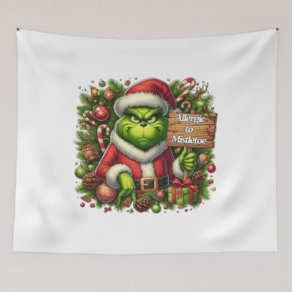Item preview, Say No to Ho Ho - Iconic Grinch-Inspired Collection designed and sold by MiszungART.