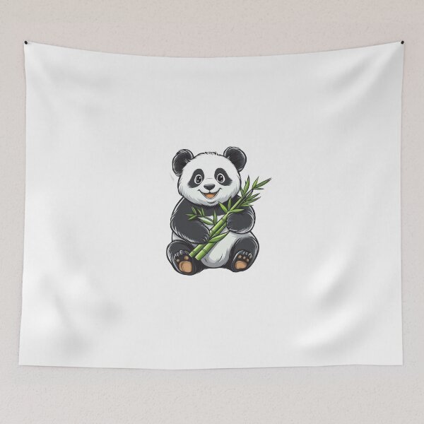 Item preview, Chubby Panda Holding Bamboo designed and sold by Enea Kelo.