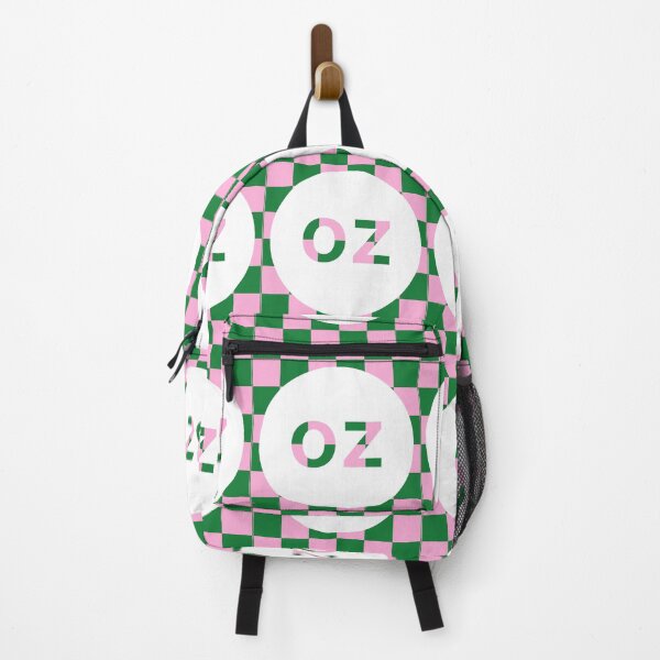 Item preview, Wicked Oz 70s Retro Mod Pink and Green Checker Print designed and sold by ModernintheMix.
