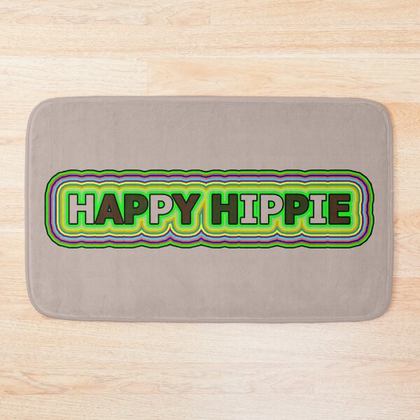 Item preview, Happy Hippie Words Hippie Vibes Retro Lines 3 of 4 designed and sold by Beachy.