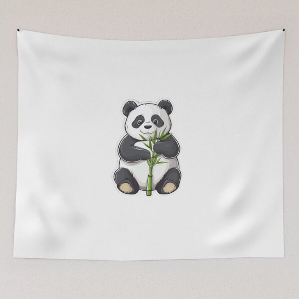 Item preview, Chubby Panda Holding Bamboo designed and sold by Enea Kelo.