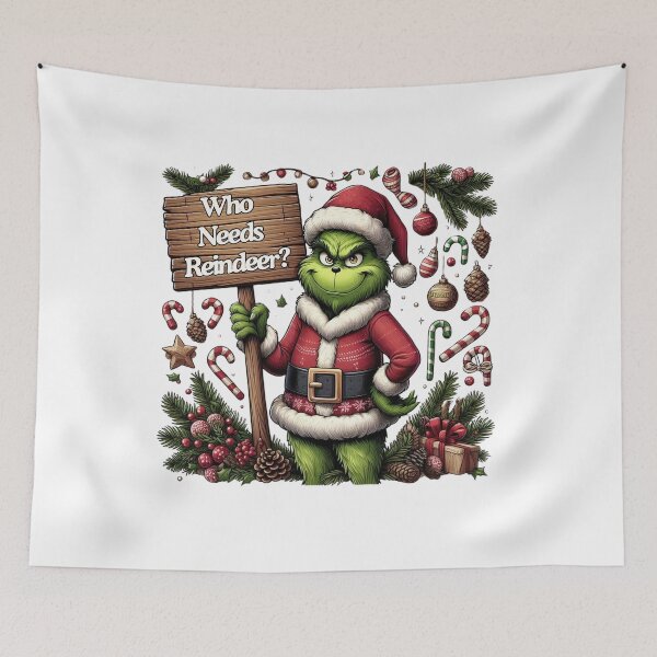 Item preview, Say No to Ho Ho - Iconic Grinch-Inspired Collection designed and sold by MiszungART.