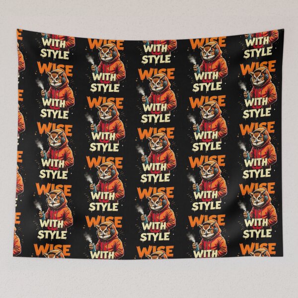 Item preview, Wise Owl Street Art Style designed and sold by Taans-Creation.