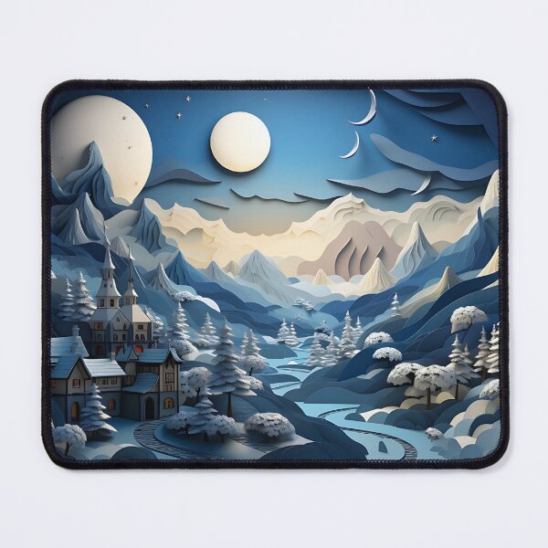 Item preview, Paper Craft - Winter Town designed and sold by KootenayDesigns.
