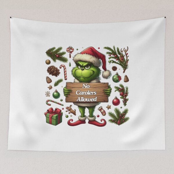 Item preview, Say No to Ho Ho - Iconic Grinch-Inspired Collection designed and sold by MiszungART.