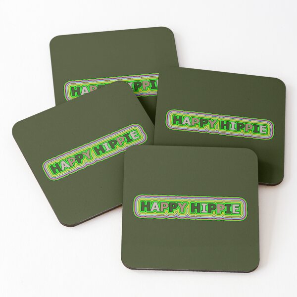 Item preview, Happy Hippie Words Hippie Vibes Retro Lines 4 of 4 designed and sold by Beachy.