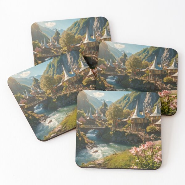 Item preview, River Serenade: The Elf Town in the Valley designed and sold by BlareBlare.